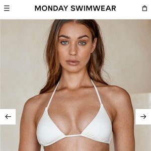 NWT Monday swimwear palma top size small